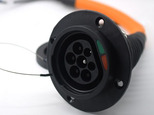 歐標(biāo)充電槍插座type2新能源電動(dòng)車充電口IEC-62192